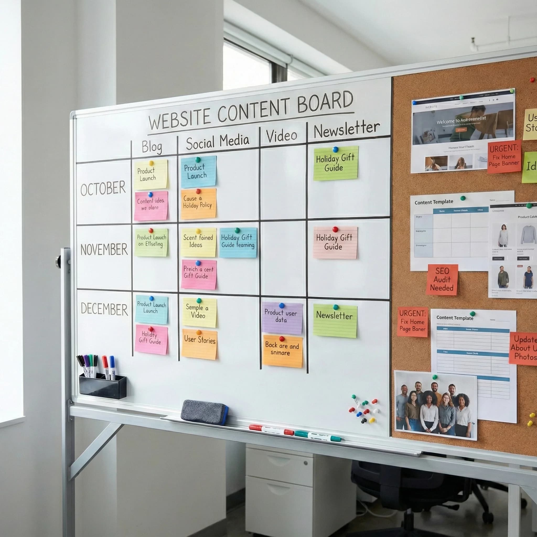 a desktop computer with wireframes on its screen